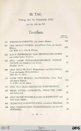 Textilien (Nr. 456-467a)