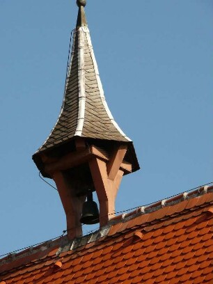 Dachreiter mit Glocke auf dem Alten Rathaus in Erbach/Odenwald