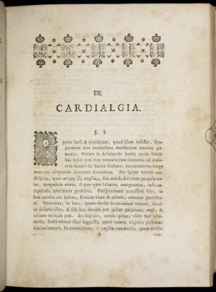 De Cardialgia.