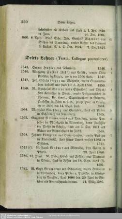 Dritte Lehrer (Tertii, Collegae posteriores)