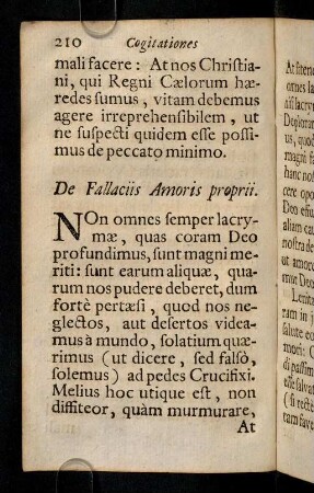 210-227, De Fallaciis Amoris proprii. De Judicio Extremo. De Humilitate Christiana.