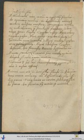 Handschriftliche Bemerkung In Alexide
