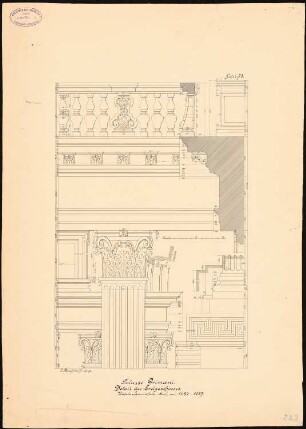 Palazzo Grimani, Venedig (Für Veröffentlichung Palastarchitektur Italiens): Details EG