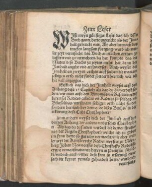 Zum Leser