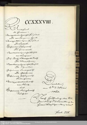 CCXXXVIII., 4. Mai 1860