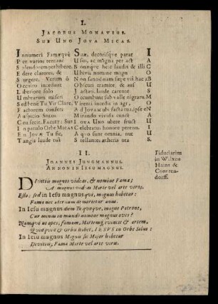 II. Joannes Jungmannus. An Non In Jesu Magnus.
