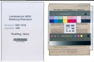 Entnazifizierung Heinz Roehling , geb. 07.05.1911 (Techniker)