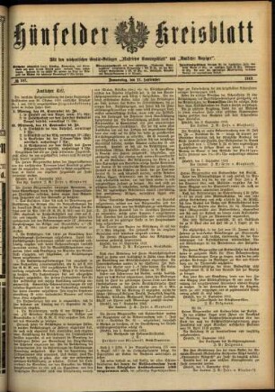 Ausgabe vom Donnerstag, den 12. September 1912.