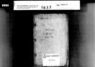 Rechnungen der Provisoren der Elenden (nosocomii) 1635, 1644, 1653, 1655 - 1657, 1661 - 1666, 1670/1671, 1673 - 1680 in einem Band