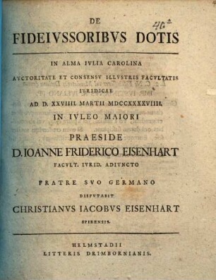 De fideiussoribus dotis