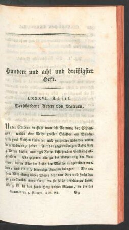 Hundert und acht und dreißigster Heft.