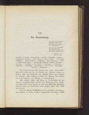 VII. Die Bemannung