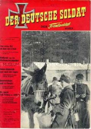 Militaristische Monatszeitschrift "DER DEUTSCHE SOLDAT" mit Erlebnisberichten aus dem 2. Weltkrieg und aktuellen militärpolitischen Themen