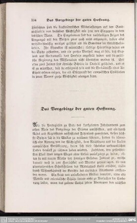 Das Vorgebirge der guten Hoffnung