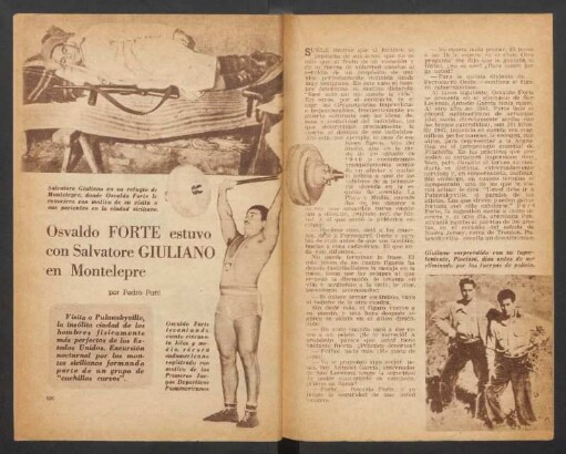 Osvaldo Forte estuvo con Salvatore Giuliano en Montelepre