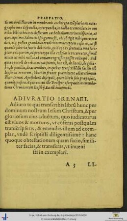 Adiuratio Irenaei