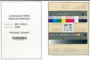 Entnazifizierung Wilhelm Kohlstadt , geb. 06.05.1895 (Polizist)
