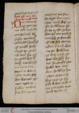 Berthold von Regensburg (Bertholdus Ratisbonensis), Predigt 56 (Y 98; Von zehn Helbelingen und zehn Pfenningen)