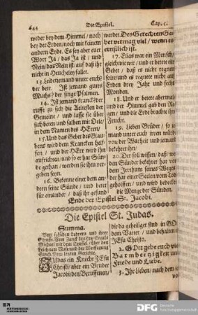 Die Epistel St. Judas.