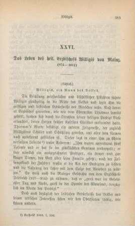 383-405 Das Leben des heiligen Erzbischofs Willigis von Mainz (975-1011) : Schluß