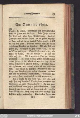Am Neuenjahrstage.
