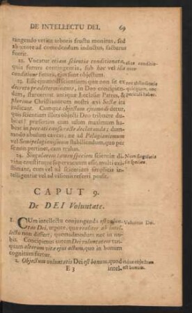 Caput 9. De Dei Voluntate.