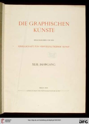 43: Die Graphischen Künste