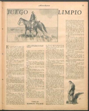 Juego limpio : Cuento por Rodolfo Palmer