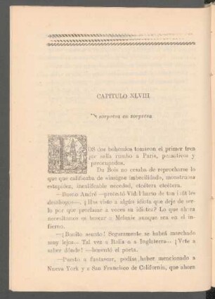 Capítulo XLVIII - De sorpresa en sorpresa
