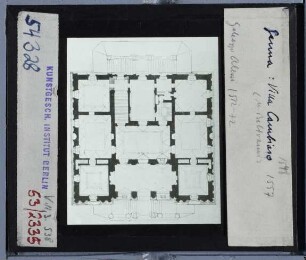 (Grundrisszeichnung),Genua, Villa Giustiniani-Cambiaso (Palazzo del Banco di Napoli)
