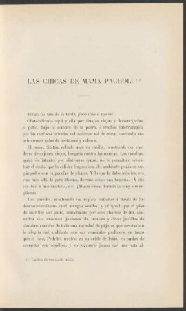 Las chicas de mamá Pacholi : (novela)