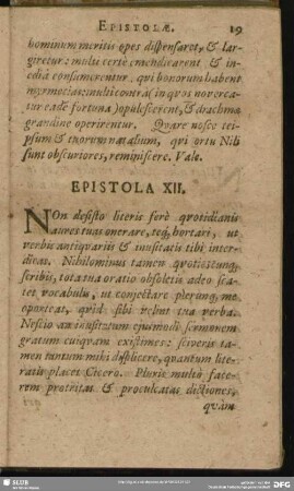 Epistola XII.