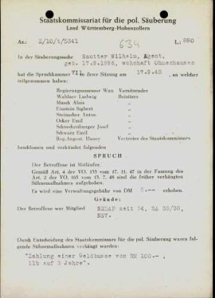 Sautter, Wilhelm