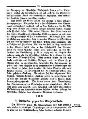 4. Bedenken gegen die Einheitsschule