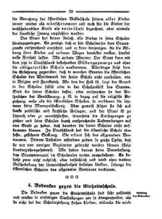 4. Bedenken gegen die Einheitsschule