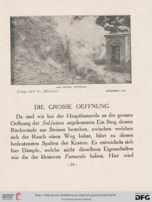 Die grosse Oeffnung