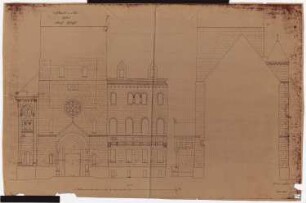Königliches Residenzschloss Posen, Posen: Ansicht Ehrenhof vom Oberwall 1:50