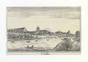 Ulm von Südwesten. Um 1825