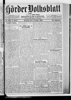 Hörder Volksblatt. 1884-1934