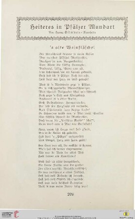 Heiteres in Pfälzer Mundart
