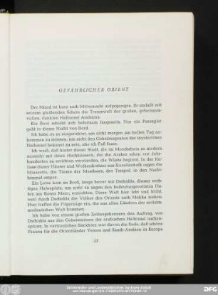 Gefährlicher Orient