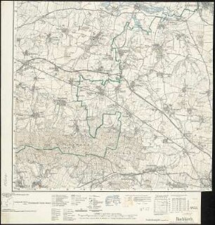 Meßtischblatt [4853] : Hochkirch, 1937 : Hochkirch. - Umdr.-Ausg., aufgen. 1900, hrsg. 1904, bericht. 1931, einz. Nachtr. 1936. - 1:25000. - Leipzig, 1937. - 1 Kt.