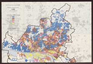 Bürgerschaftswahl vom 4.Juni 1978 - Stimmen in Hamburg für die CDU in den Wahlbezirken