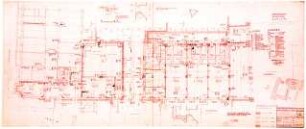 Gsaenger, Gustav; München, Theatinerstr.; Bayerisches Kultusministerium, Erweiterung - Mitteltrakt, Bauteil D (Grundriss Keller)