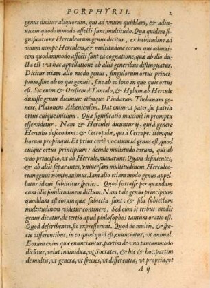 Institutio Porphyrii De Quinque Vocibus