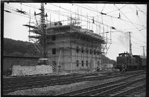 Plochingen, Zentralstellwerk Plochingen im Bau