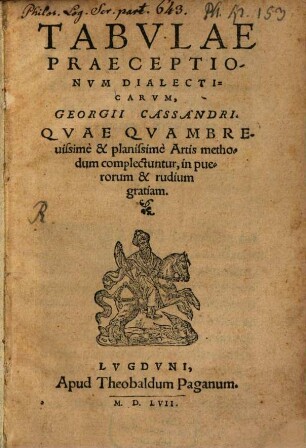 Tabulae Praeceptionum dialecticarum