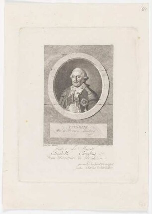 Bildnis des Ferdinand Duc de Bronsvic Luneburg