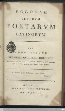 Eclogae Veterum Poetarum Latinorum
