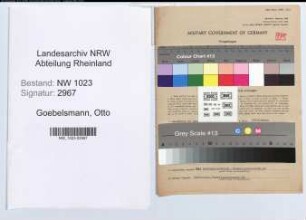 Entnazifizierung Otto Goebelsmann , geb. 18.02.1902 (Kaufm.Angest.)